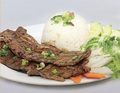 71 Korean BBQ Rib Beef over Rice